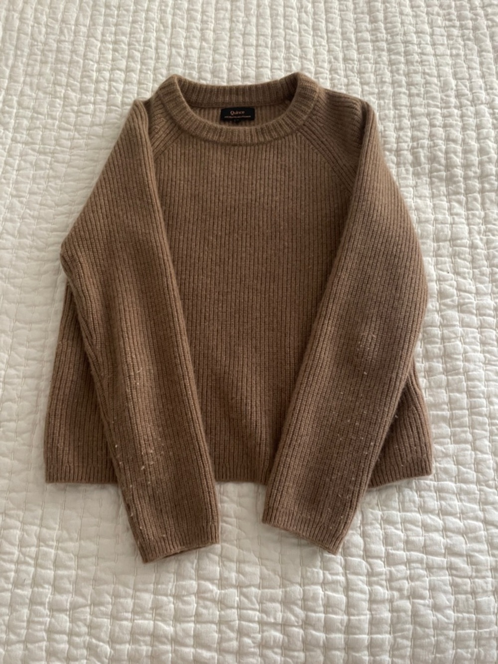 Quince Mongolian Cashmere Fisherman Sweater - Picture 2 of 7